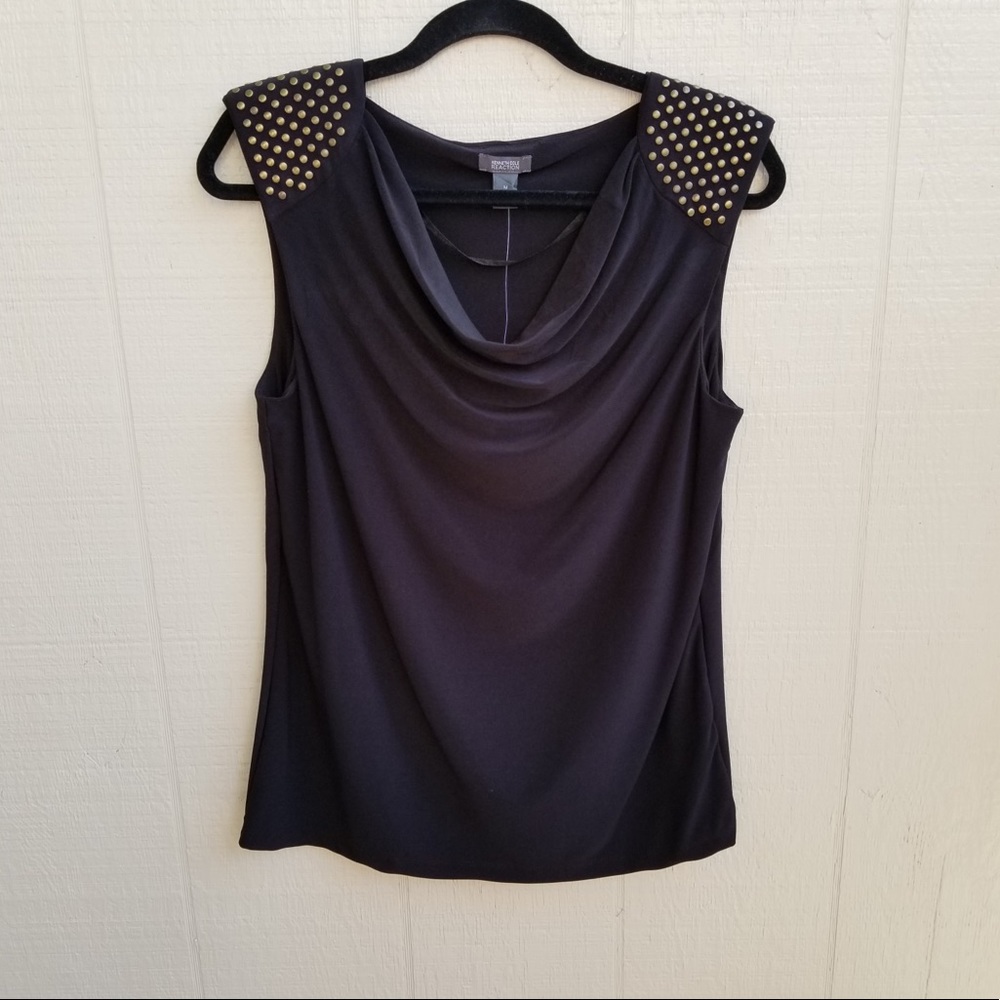 🌟HOST PICK🌟 NWT Kenneth Cole REACTION Nailhead Cowl Neck Top